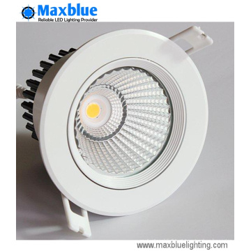 Iluminação de loja de LED 25W 15/24/38/60 grau COB LED Downlight